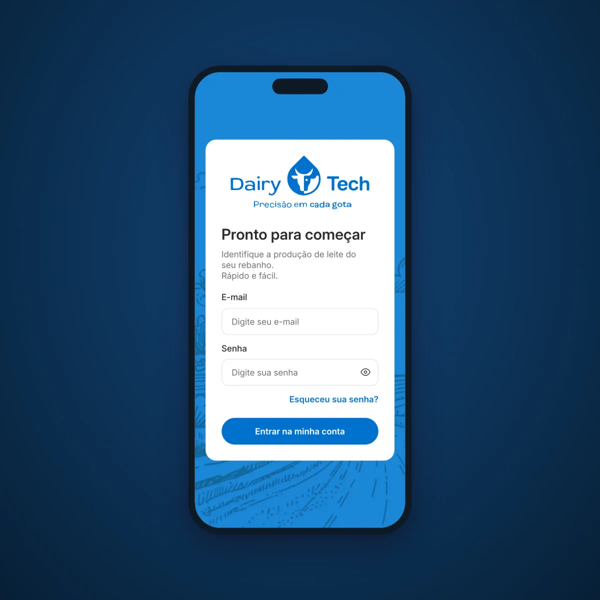 Tela do projeto DairyTech