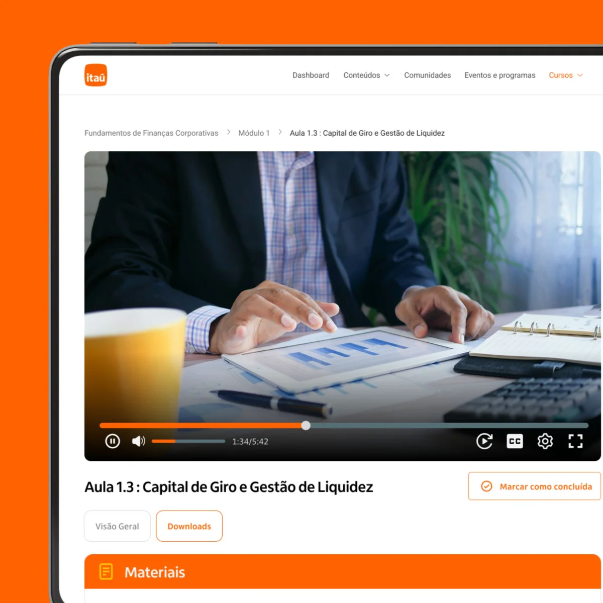 Itaú project screen